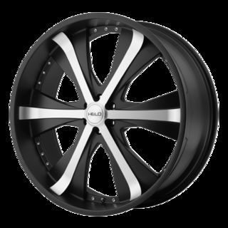 20 Wheels Rims Helo HE869 Satin Black with 33x12 50x20 Federal