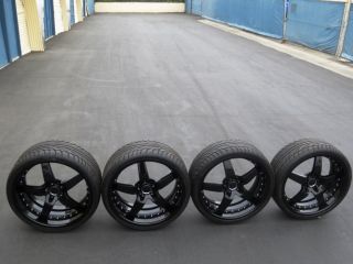 21 forged BMW 650i black Dronnel wheels 750i 745i E65 asanti E63 128