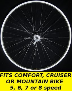 26” inch Rear Mountain Bike Wheel Freewheel QR Aluminum