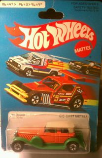Hot Wheels 1981 31 Doozie 9649 Orange Wgreen Fenders and Blackwalls
