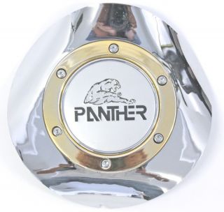 15 Panther Wheel Center Cap Tri Bar Chrome