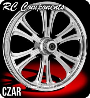 RC Components Wheel Chrome Front Czar 23 x 3 5 Harley 00 12 FLHR FLHX