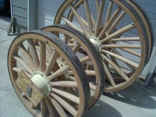 Wooden Show Hitch Wagon Wheels Rebuilt New