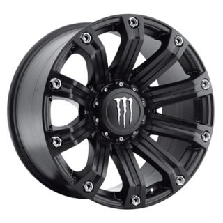 20 x 9 Black Tis Monster Rims Nitto 33x12 50x20 Mud Grappler Wheels