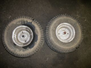 16HP Craftsman Auto 42 Mower Rear Rims and Tires