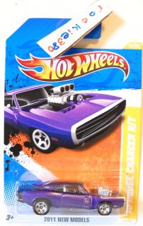 2011 Hot Wheels 42 50 New Models 70 Dodge Charger R T MF PURPLE MUSCLE