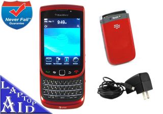 Unlocked Rim Blackberry Torch 9800 Red at T Smartphone 4GB Works Great