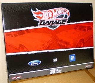 Hot Wheels Garage 1 64 Scale Ford vs Chevy 20 Cars Set