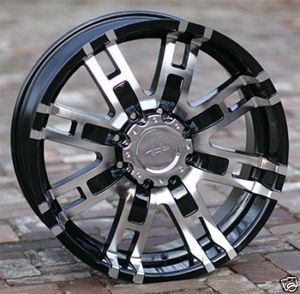 17 inch Black wheels rims HELO 835 H2 Chevy HD Gmc Dodge 2500 3500