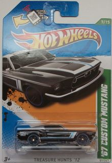 2012 Hot Wheels Treasure Hunts 67 Custom Mustang 7/15 (International
