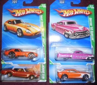Wheels Treasure Hunt Lot (4) Chevy Concept, 53 Cadillac, Daytona, 71