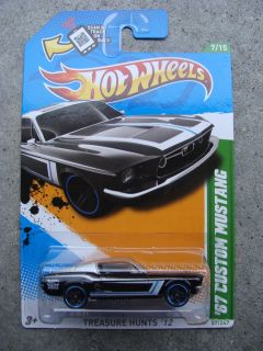 2012 Hot Wheels Treasure Hunt 67 Custom Mustang Black