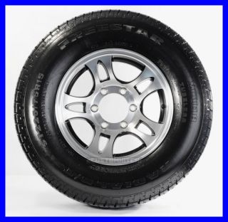 Radial Trailer Tire Rim ST225 75R15 225 75 15 6 Lug Wheel Aluminum
