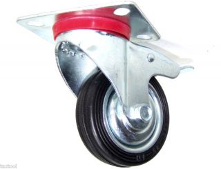 Caster Wheels with Base and Wheel with Brakes 8pcs