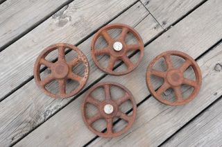 Vintage Cast Iron Wheels