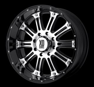 20 inch XD Hoss Black Wheels Rims Ford F150 6x135 30