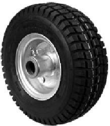 Two 410x4 Sulkey Jungle Jim Flat Proof Tires and Wheels