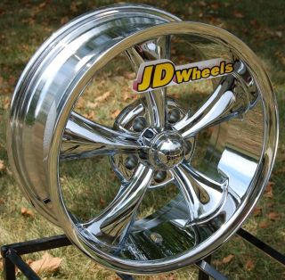 JD Wheels 17x7 Ridler 695 Chrome Vintage Rim 695 7773C 5x127 GM Chevy