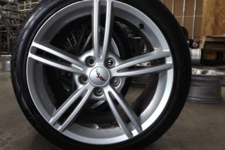 18 19 Corvette C5 C6 Z06 Alloy Wheels w Tires Clean