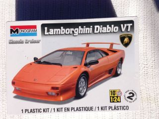 NO RESERVE Monogram 1 24 scale Lamborghini Diablo VT plastic car model