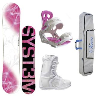 New 2012 System Wish Snowboard Package Flow Boot Siren Bindings Free