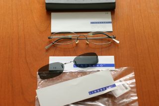 Lindberg™ Titanium Rim Frames Eyeglasses with Sun Clip On