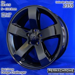 Dodge Challenger Black Chrome Wheels Exchange Sale