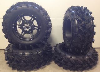 ITP SS212 14 Wheels Black 28 Swamp Lite Tires Polaris Sportsman RZR