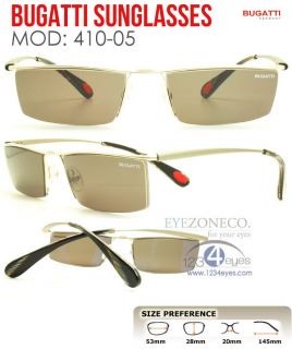 EyezoneCo Bugatti Sunglass Metal Half Rim Frames 410 05