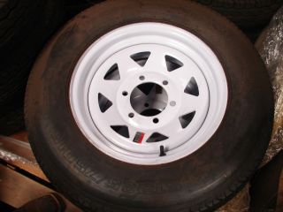 15 Utility Boat Trailer Wheel Tire New w Spoke 6 Lug 225R