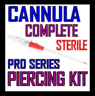 Pro Sterile Cannula Needle Piercing Kit Choose Piercing Jewellery UK