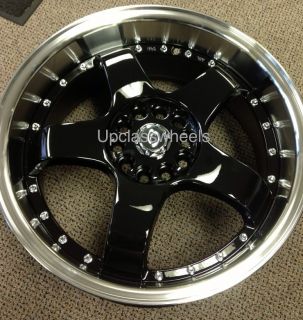 Black Wheels Yaris Civic Integra Aveo Sentra Insight 4 Lug Rims