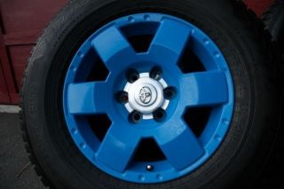 Toyota FJ Cruiser Original Wheels Blue Set of Four
