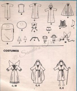 Kids Costume Pattern Wizard Witch Fairy Robot Hero More