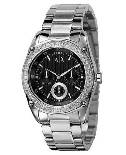 Armani Exchange Watch, Womens Stainless Steel Bracelet 42mm