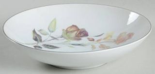 Sango Lori Coupe Soup Bowl, Fine China Dinnerware   Lavender&Tan Roses On Side,C