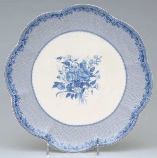 Johann Haviland Victorian Rose Dinner Plate, Fine China Dinnerware   Blue Bouque