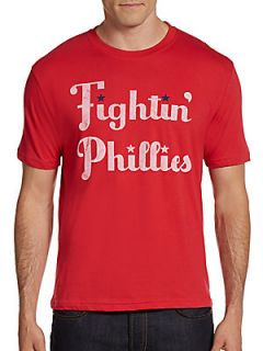Vintage Inspired Fightin Phillies T Shirt   Red