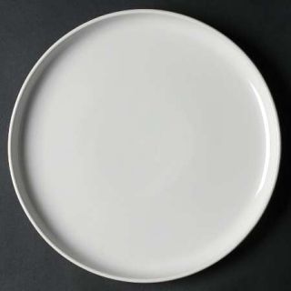 Trend Pacific Bauhaus White Dinner Plate, Fine China Dinnerware   Solid White,No