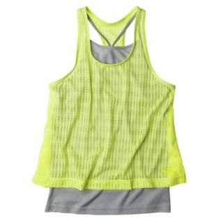 C9 by Champion Girls 2 Fer Tank   Washed Lime XS