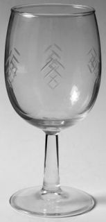 Javit 190 2 Water Goblet   Stem #190,Gray Cut Criss Cross