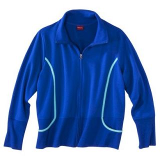 Merona Womens Plus Size Long Sleeve Activewear Jacket   Blue 3