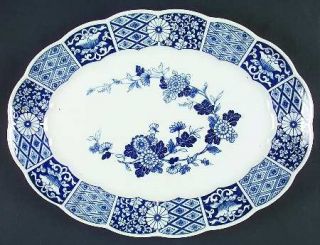 Lipper & Mann (L & M) Blue Imari (L & M) 14 Oval Serving Platter, Fine China Di