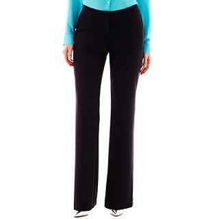 Worthington Essential Curvy Trouser Pants   Tall, Navy, Womens
