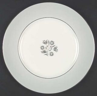 Royal Doulton Kingsmere Dinner Plate, Fine China Dinnerware   Bone,Gray Band,Pla
