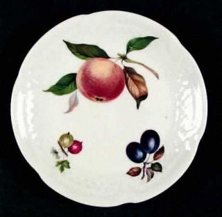 Louis Lourioux Fruit Canape Plate, Fine China Dinnerware   Various Fruit Designs