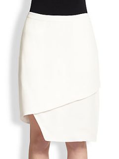 J Brand Ready To Wear Maryse Asymmetrical Spiral Skirt   Linen