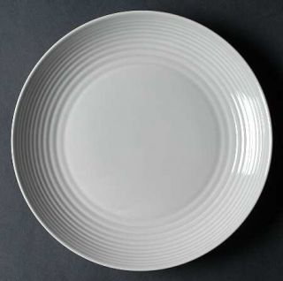 Royal Doulton Maze Gray Dinner Plate, Fine China Dinnerware   Gray, Embossed Rin