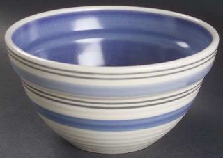 Pfaltzgraff Rio Soup/Cereal Bowl, Fine China Dinnerware   Concentric Blue Bands