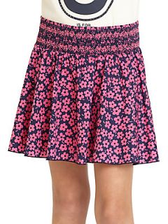 Juicy Couture Girls Pansy Floral Skirt   Pink Navy